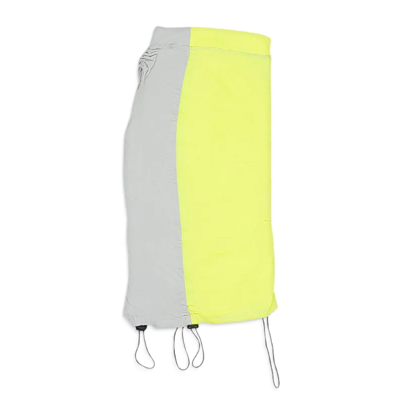 CENIZA FOSFORILOCA DRAWSTRING PEGADITA YELLOW FLARED SKIRT XS