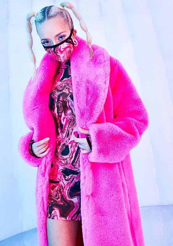 Neon Kitten Faux Fur Coat