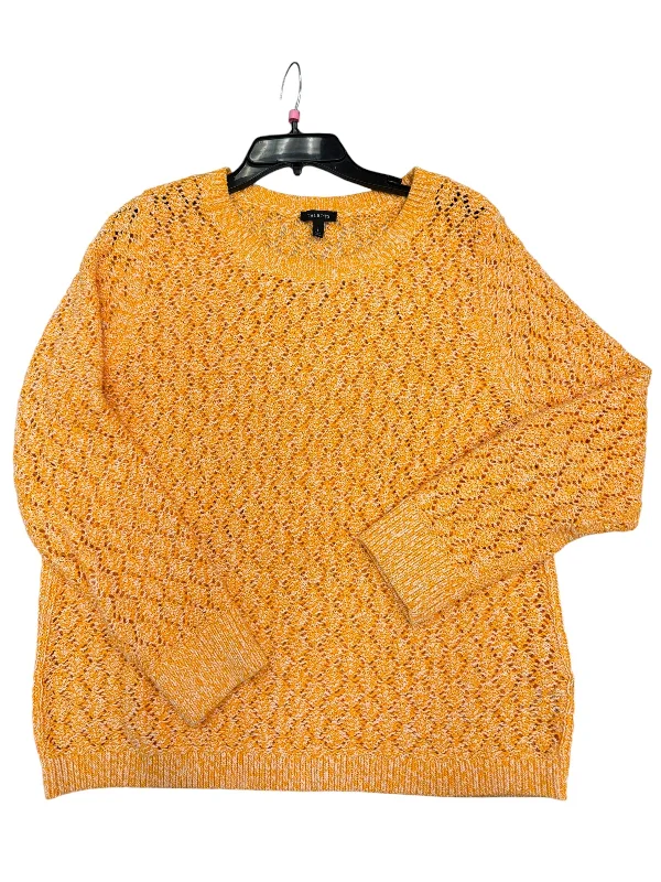 Sweater By Talbots In Orange, Size: L