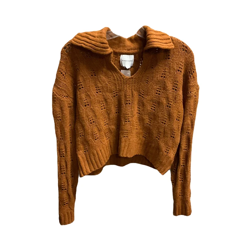 Sweater By Pink Rose In Copper, Size: S