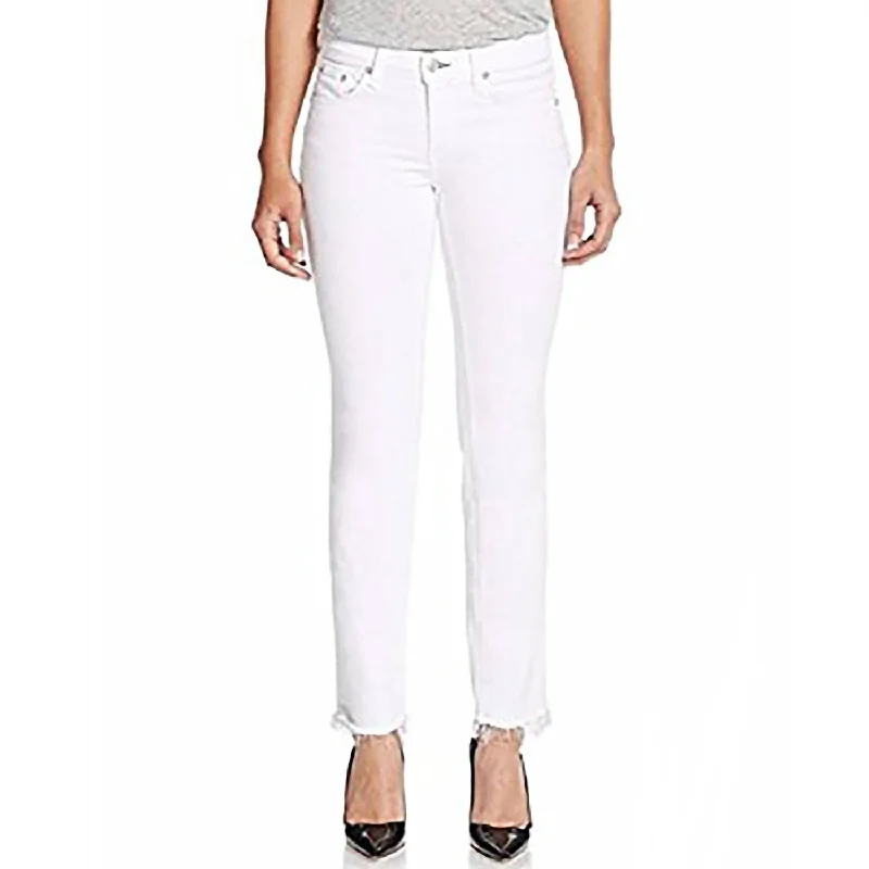 Women Rebel Boyfriend Jeans In Aged Bright White