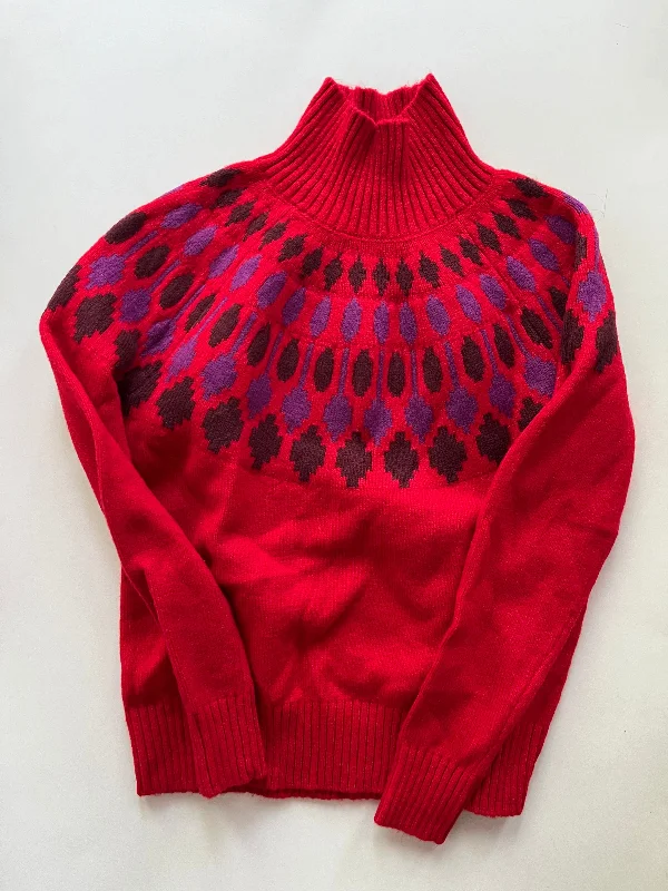 Sweater By Ann Taylor In Red, Size: Xs