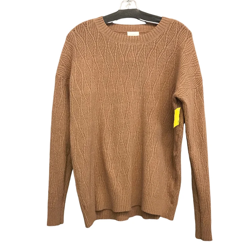 Sweater By Cyrus Knits In Tan, Size:M