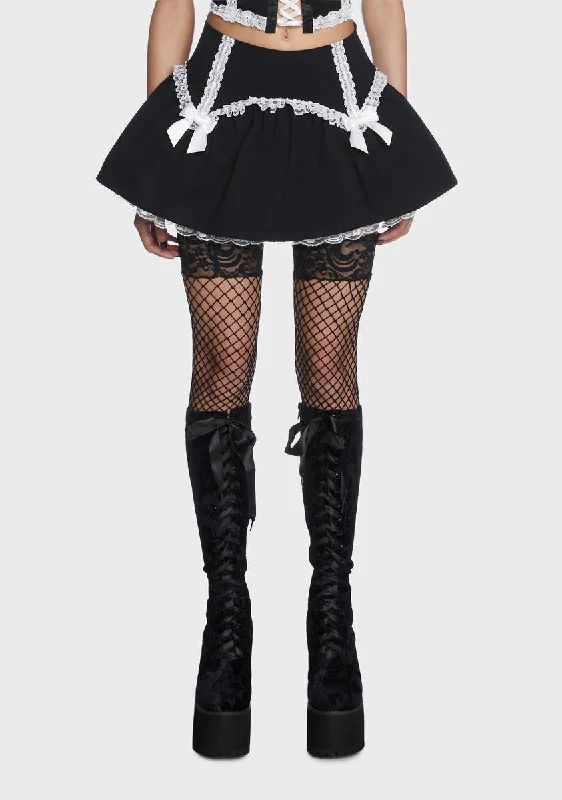 Holy Devious Doll Lace Mini Skirt