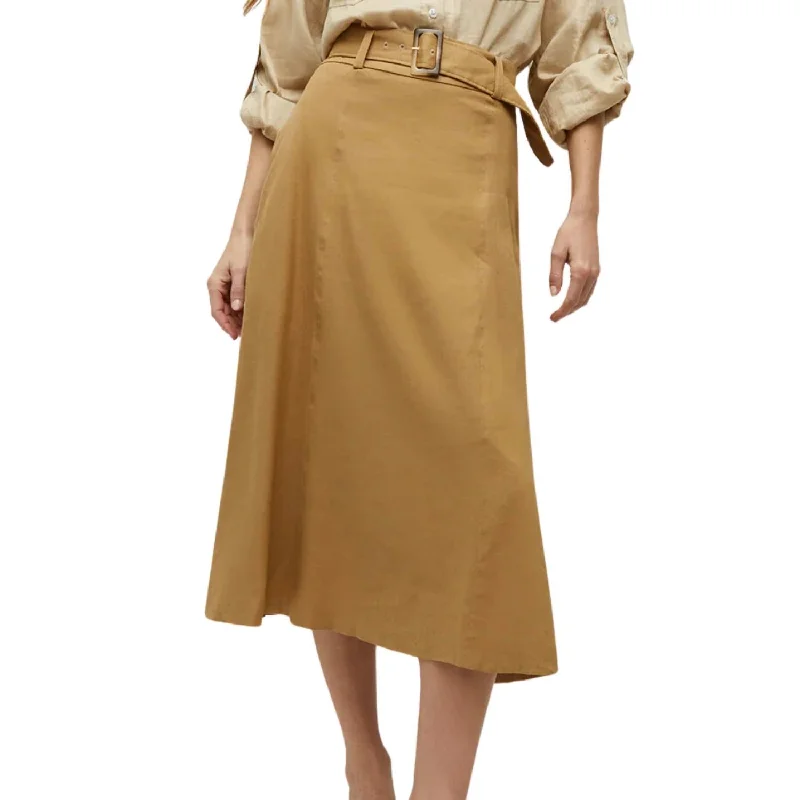 Arwen Skirt In Desert Khaki