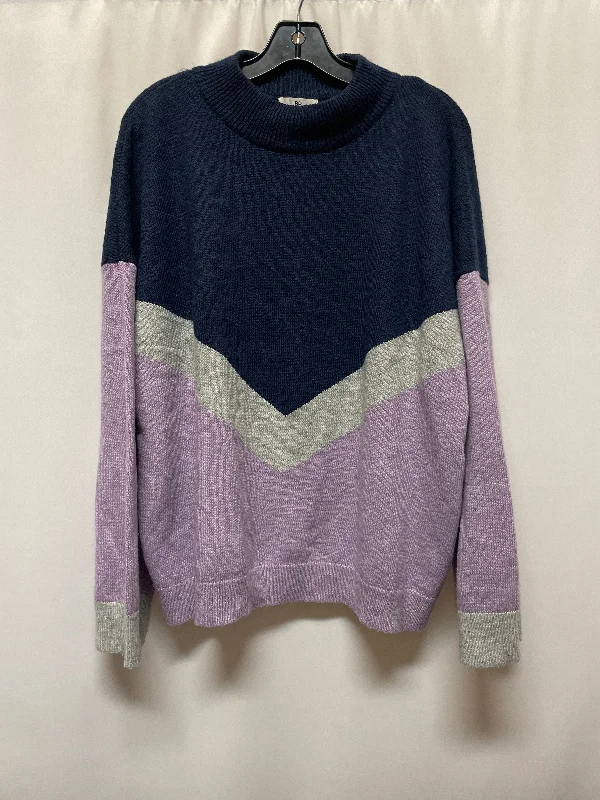 Sweater By Bp In Blue & Purple, Size: 2x