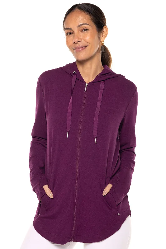 Women's LumaLeo Zip-Up Hoodie | Rich Plum