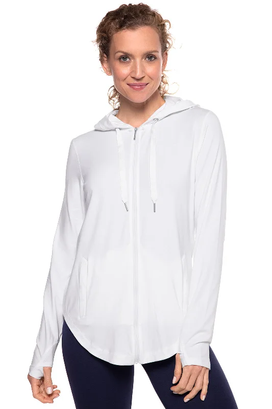 Women's LumaLeo Zip-Up Hoodie | White