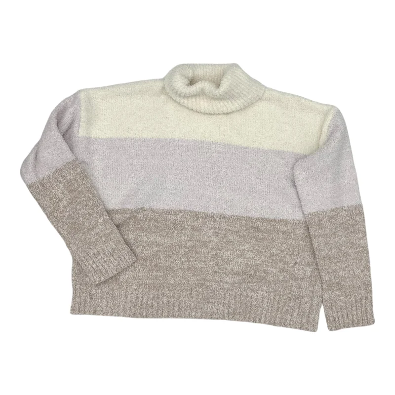 Sweater By Thread And Supply In Cream & Purple, Size:L