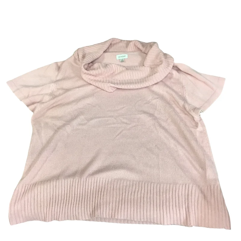 Sweater Short Sleeve By Avenue In Pink, Size: 2x