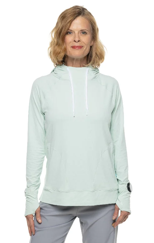 Women's Arabella Hoodie | Misty Aqua Diamond Jacquard