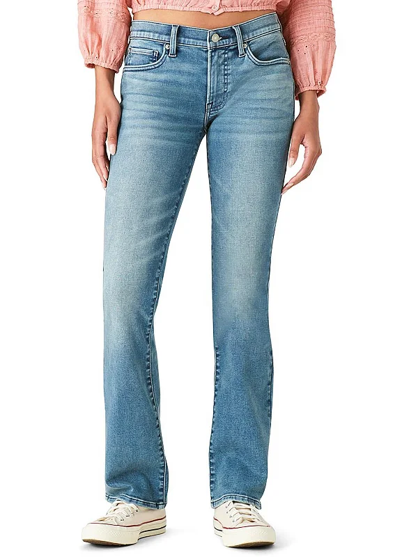 Sweet Womens Mid-Rise Stretch Bootcut Jeans