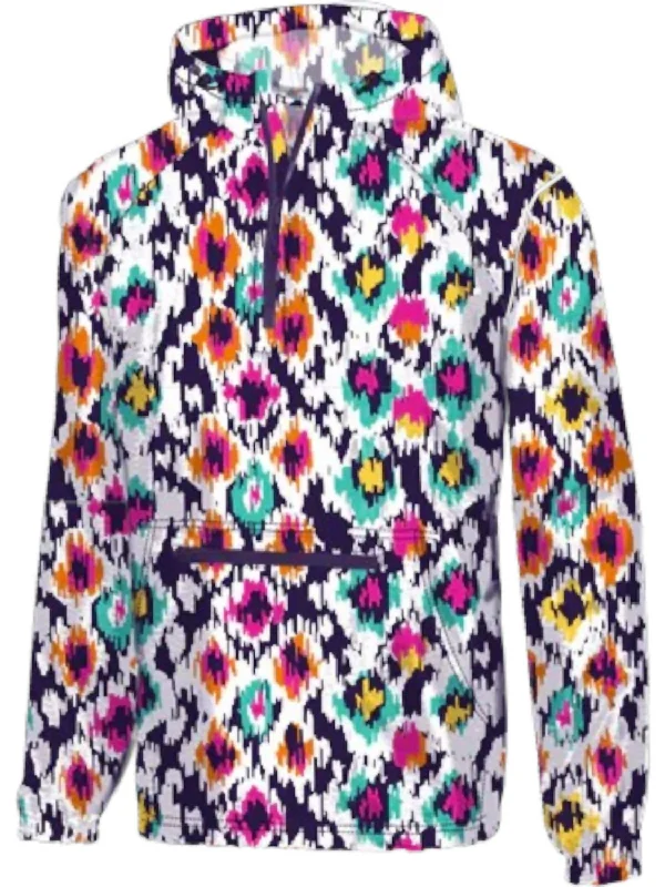 Women's Falling In Love Wind Breaker Jacket In Aztec