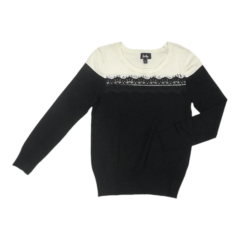 Sweater By By & By In Black & Cream, Size:L