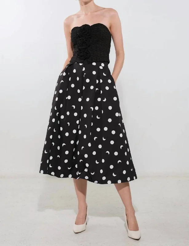 Stetson Printed Woven Skirt In Black