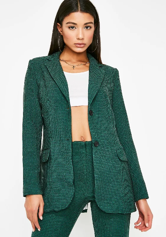 Boss Moves Houndstooth Blazer