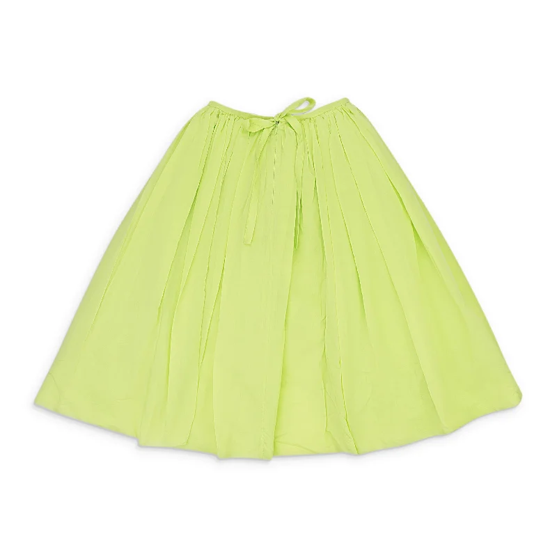 NONNA APRON LIME FLARED SKIRT