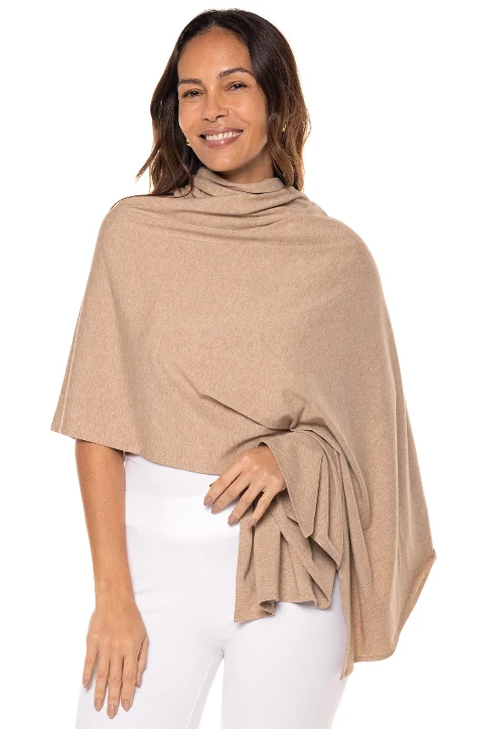 Women's Sanibel Everyday Beach Shawl | Dark Taupe Heather