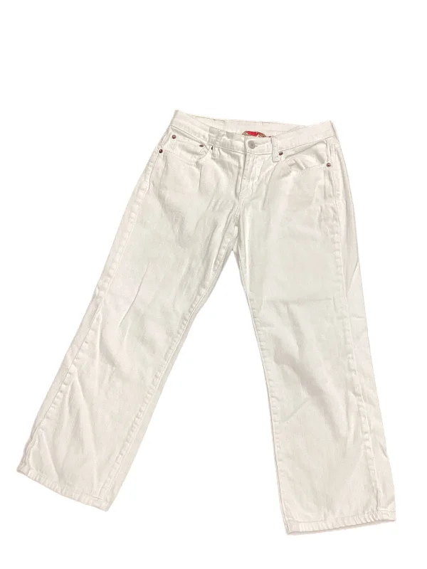 Jeans Straight By Lucky Brand In White, Size: 2