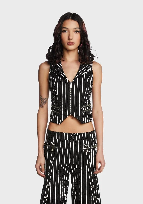 Deadly Souls Pinstripe Vest