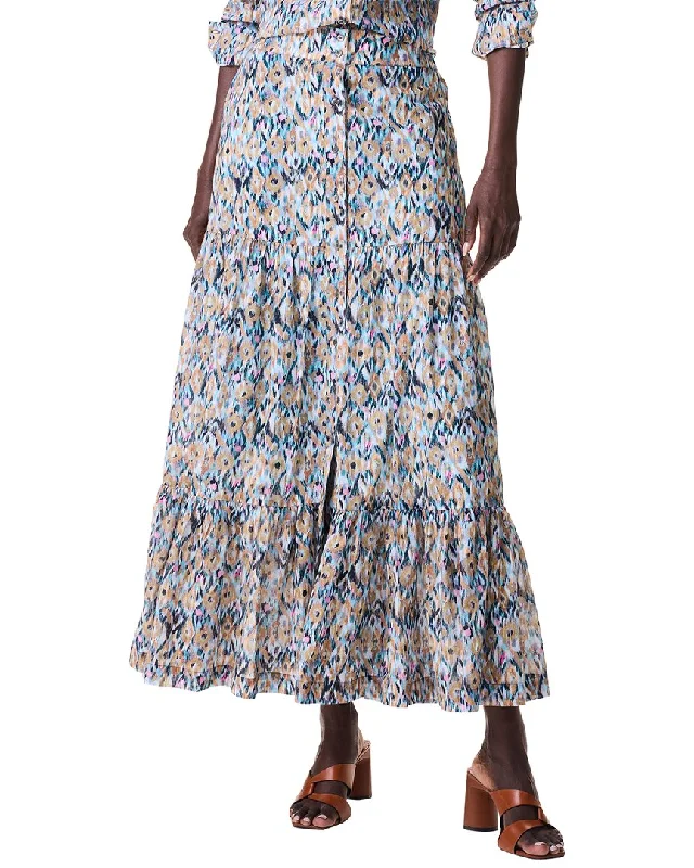 NIC+ZOE Up Beat Ikat Tiered Skirt