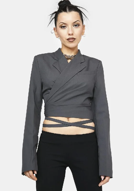 Business Realness Cropped Blazer