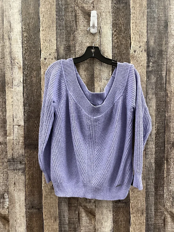 Sweater By Abercrombie And Fitch In Purple, Size: Xl