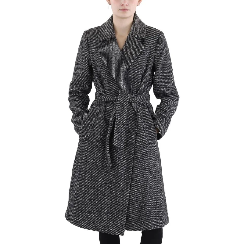 Womens Wrap Long Trench Coat