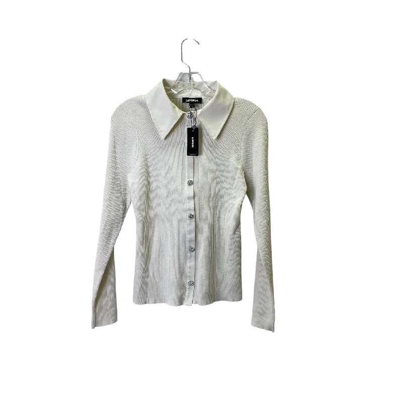 Sweater By Express In Cream, Size:M