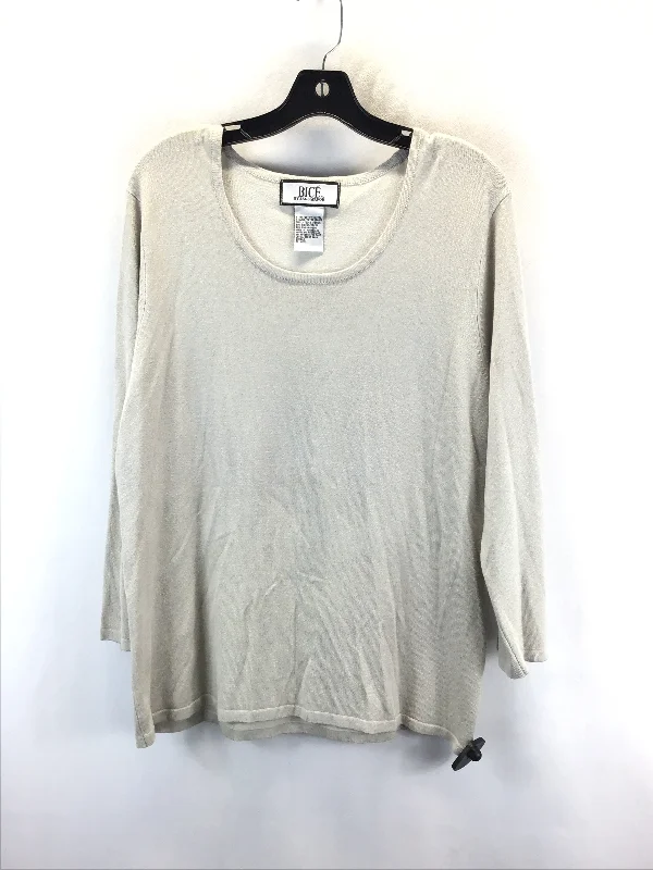 Sweater By Bice In Beige, Size: Xl