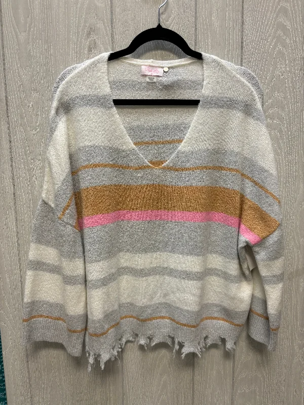 Sweater By Pink Lily In Striped Pattern, Size: S