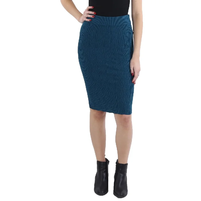 Womens Knit Pattern Pencil Skirt