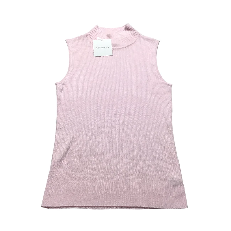 Sweater Short Sleeve By Croft And Barrow In Pink, Size: S