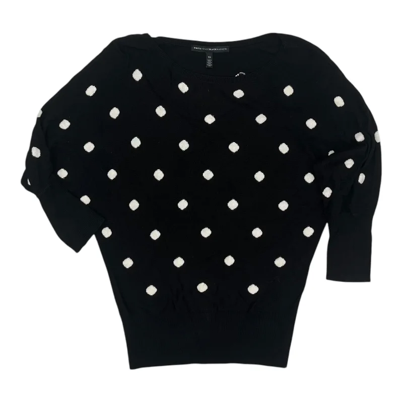 Sweater By White House Black Market In Black & White, Size:Xs