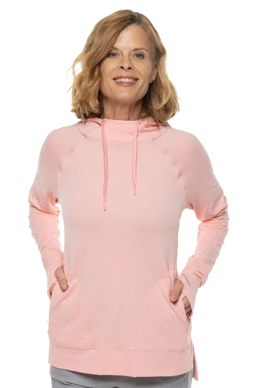 Women's Arabella Hoodie | Peachy Pink Diamond Jacquard