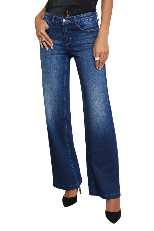 Joanne Low Rise Wide Leg Jean In Haven