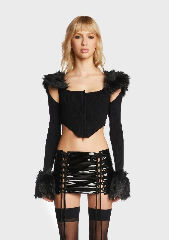 Flexin' For You Faux Fur Bolero