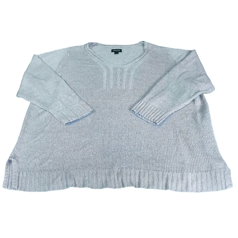 Sweater By Avenue In Blue, Size: 2x