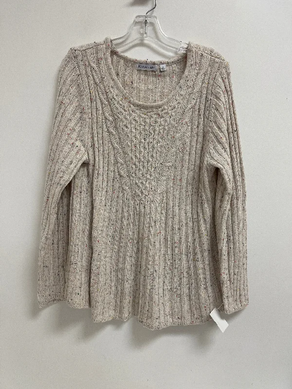 Sweater By Kim Rogers In Cream, Size: Xl