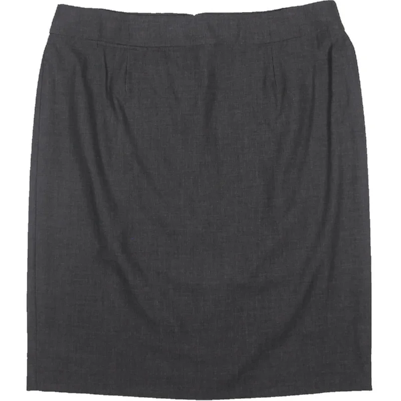 Womens Knee-Length One Pocket Pencil Skirt