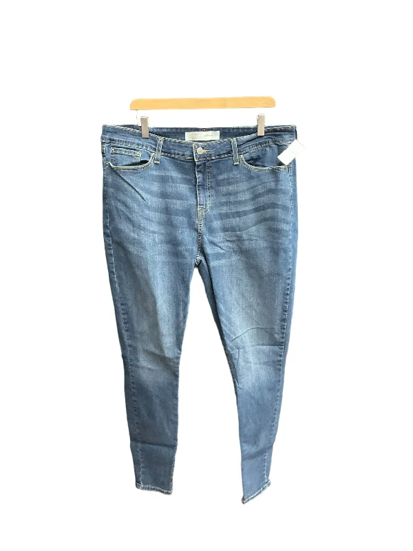 Jeans Skinny By Levis In Blue Denim, Size: 20