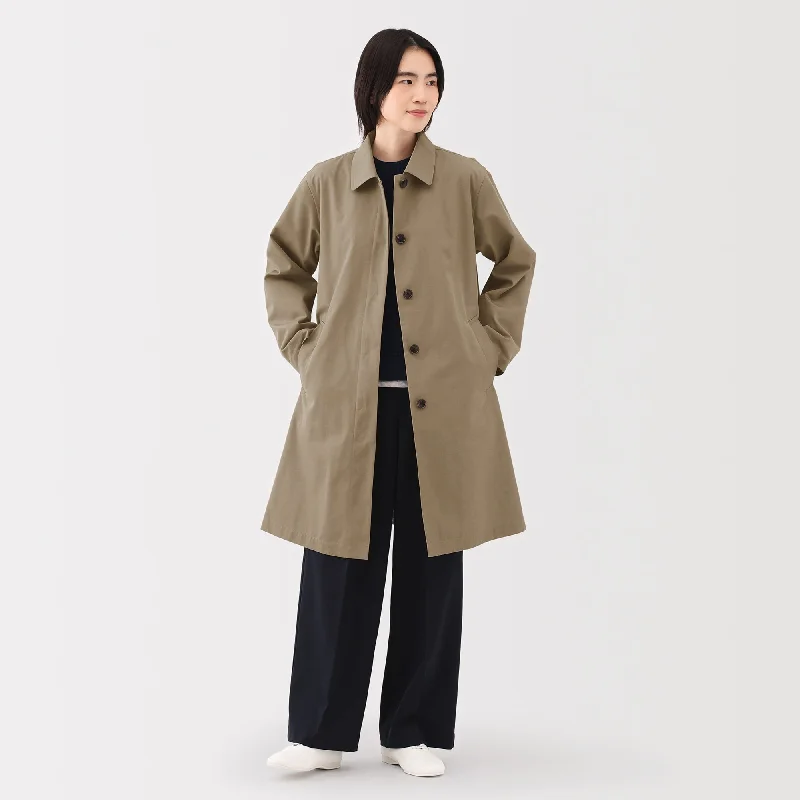 Women's Water Repellent Stand Fall Collar Coat