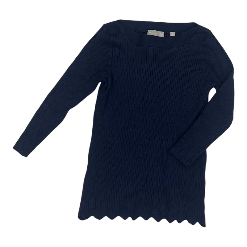 Sweater By Evolution In Navy, Size:M