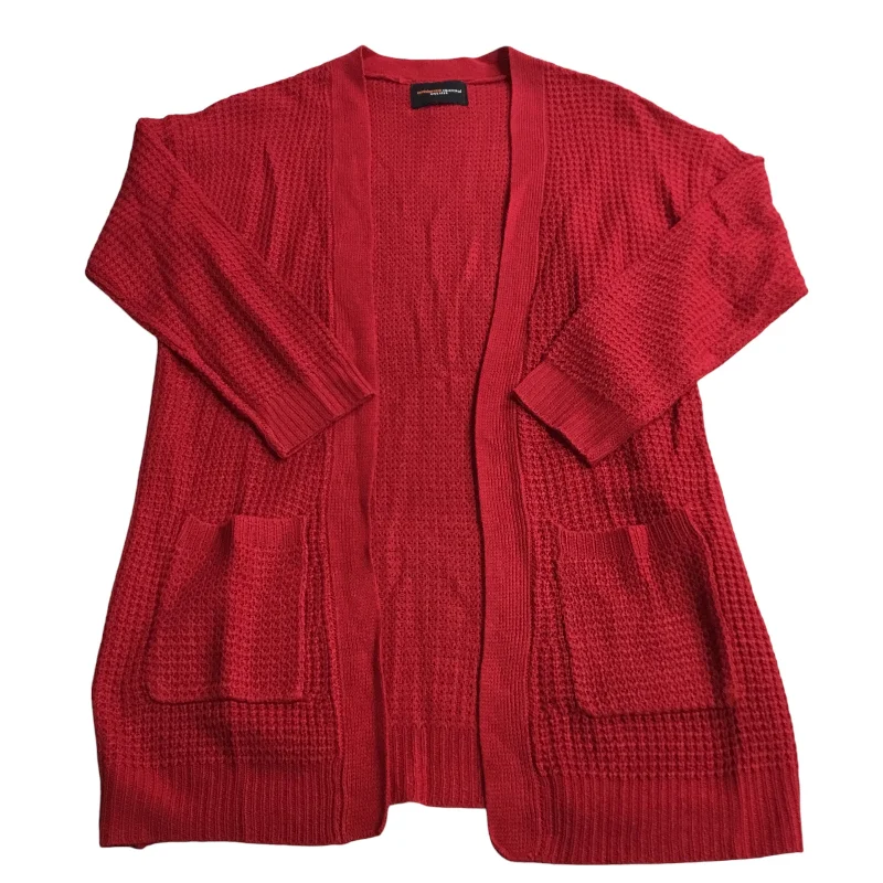 Sweater By Ambiance Apparel In Red, Size: Petite L