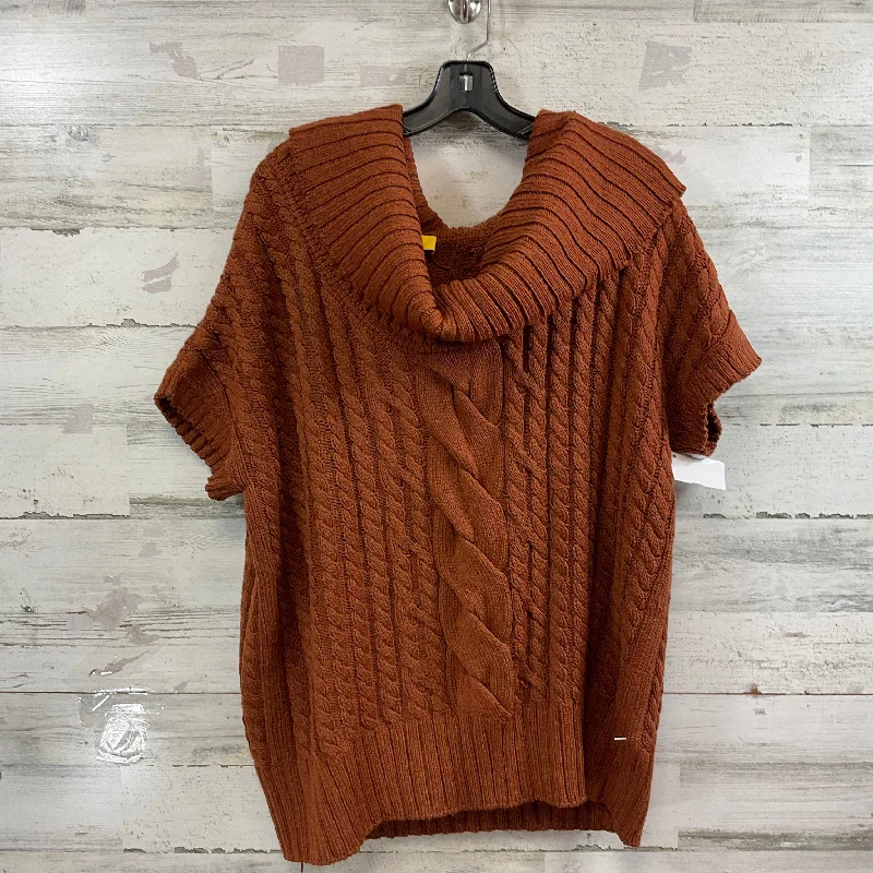 Sweater By St John Knits In Orange, Size: L