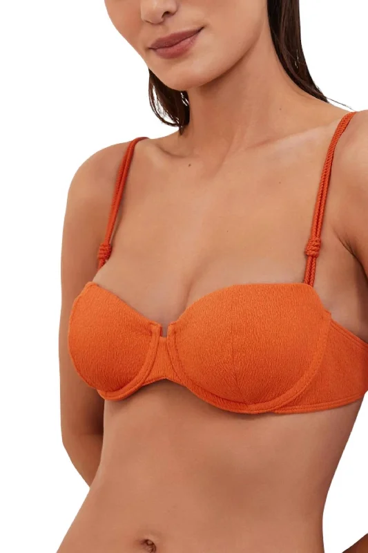 Firenze Gwen Nissi Bikini Top In Orange