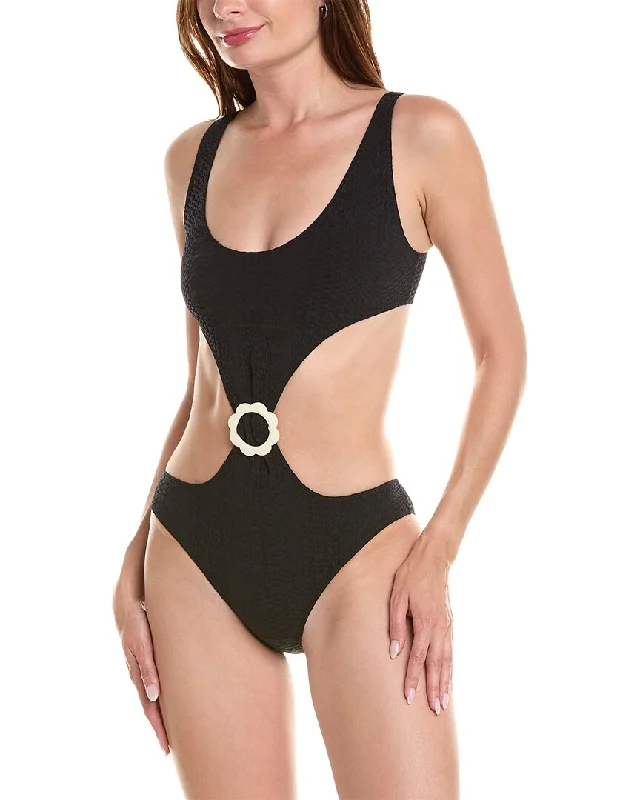 Lisa Marie Fernandez Scallop Cut Out One-Piece