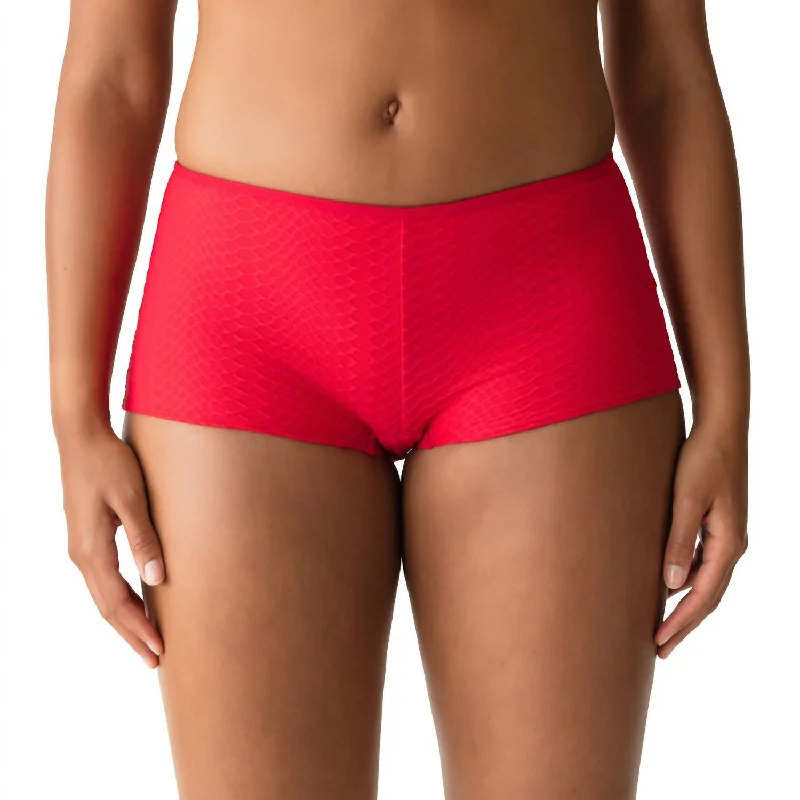 Women's Canyon Full Boxer Brief Bottom In True Red