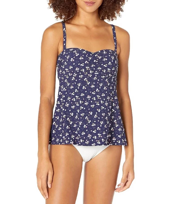 Remix Dd Trapeze Tankini In Indigo