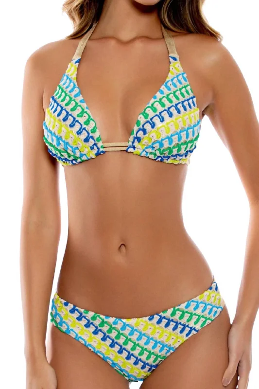 Island Blues Seamless Full Ruched Back Bottom In Multi